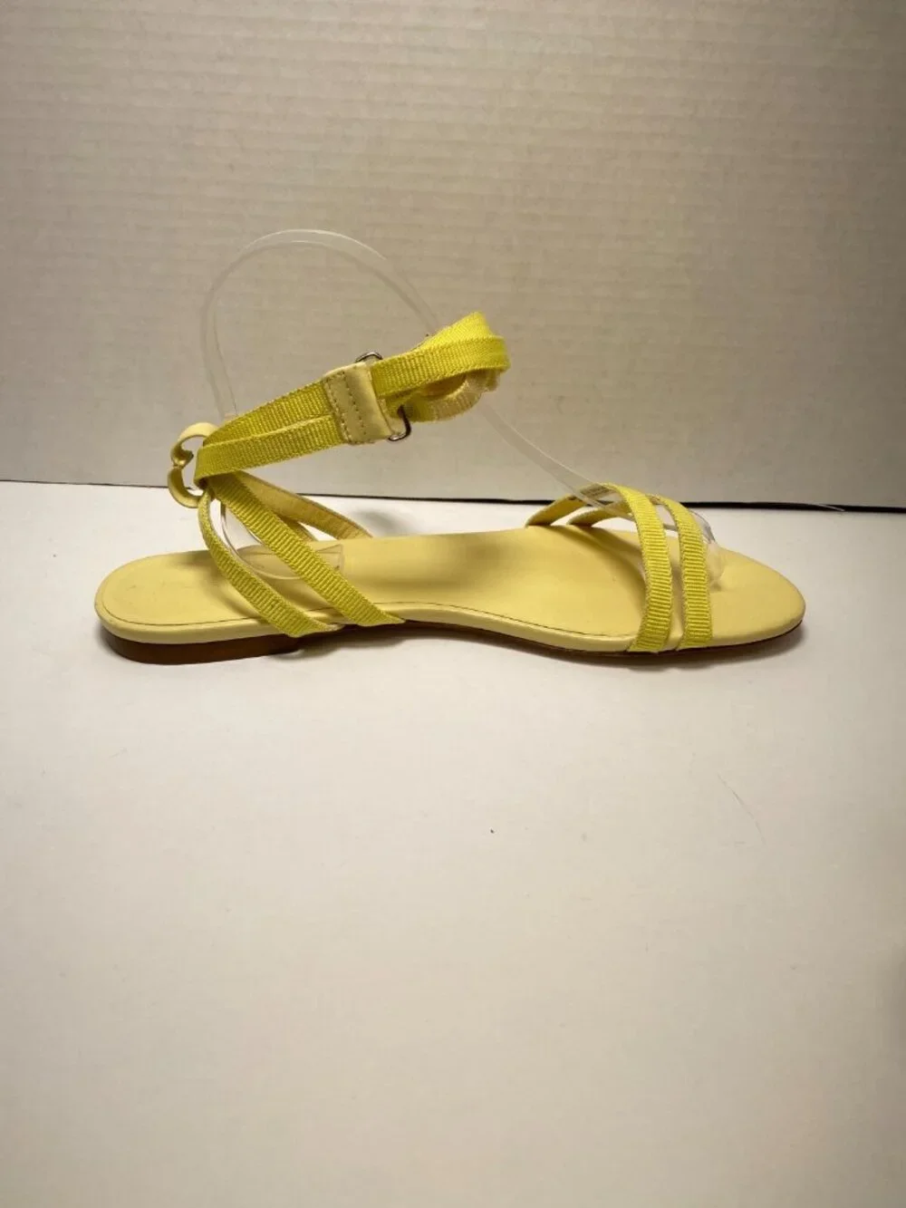 Rebecca Allen Women's Yellow Strap Flats Sz 9.5